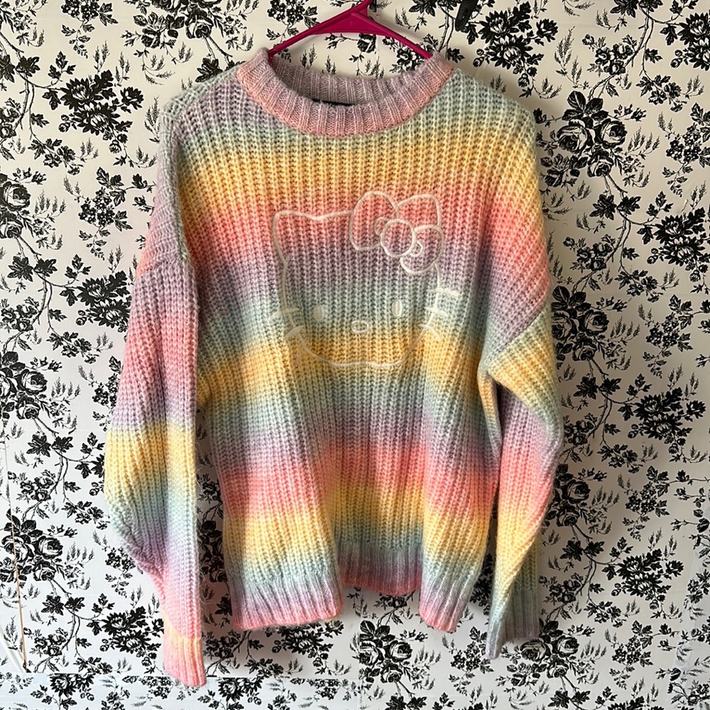 Forever 21 Hello Kitty Rainbow Sweatshirt/ Sweater